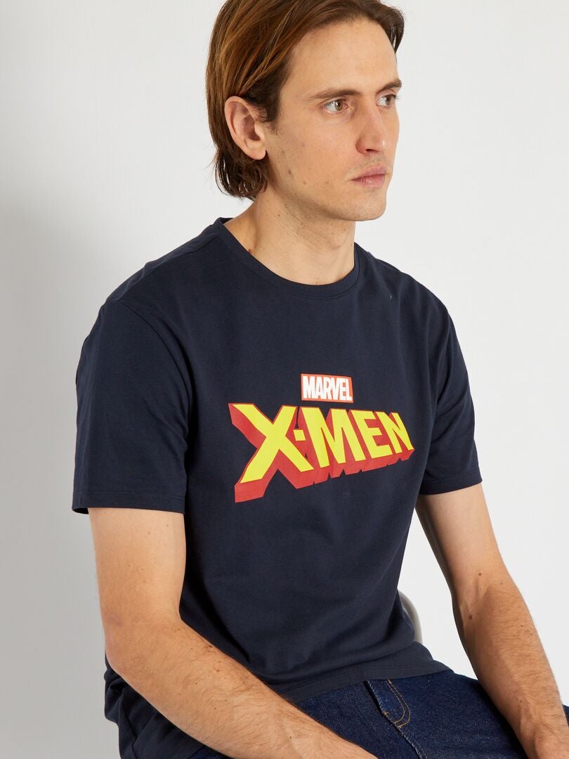 Camiseta con cuello redondo 'Marvel' AZUL - Kiabi