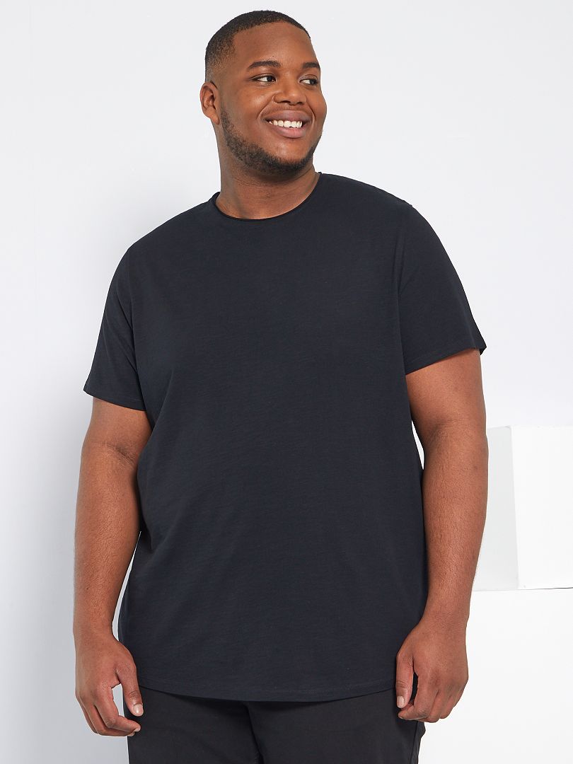Camiseta de manga corta - Negro - Kiabi - 8.00€