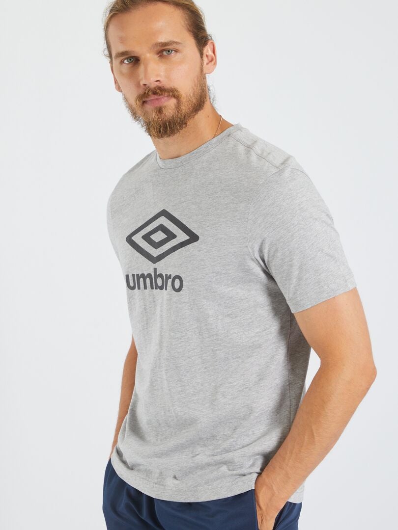 Camiseta con cuello redondo 'Umbro' GRIS - Kiabi