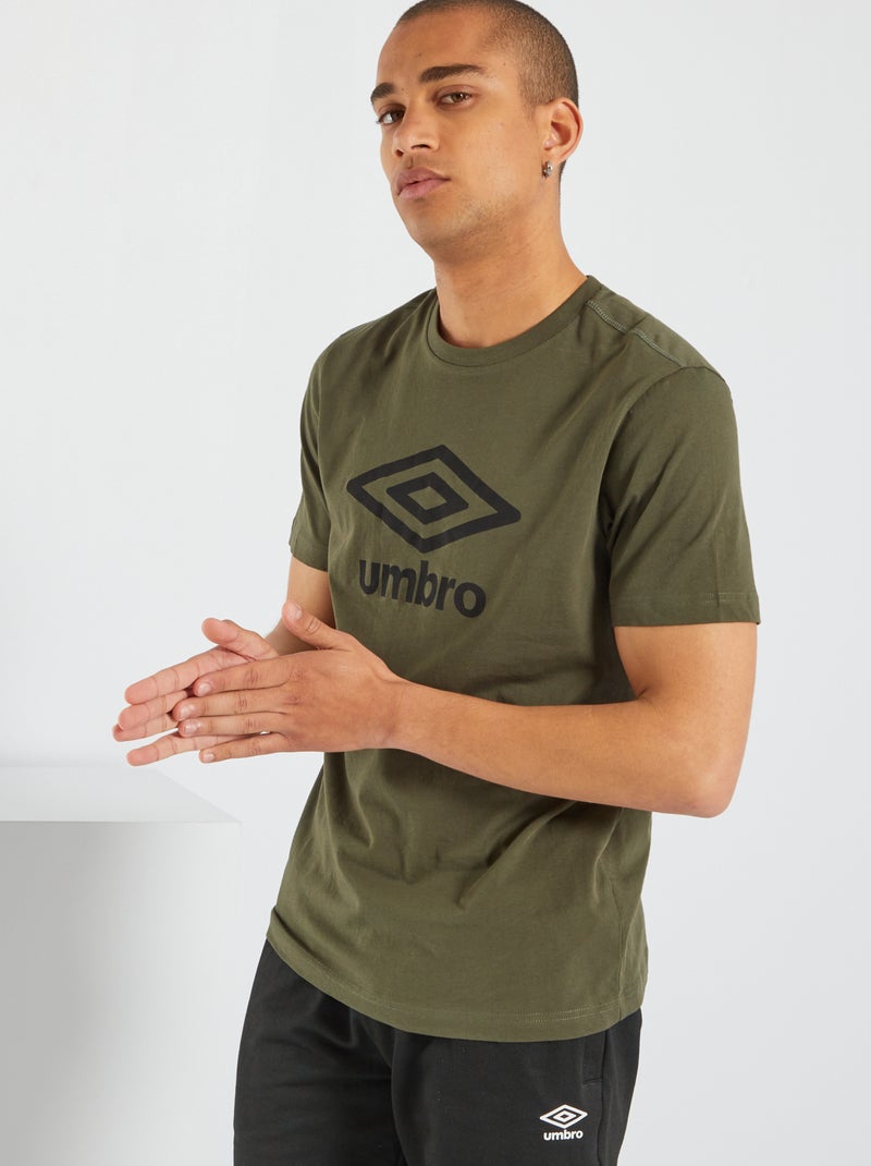 Camiseta con cuello redondo 'Umbro' KAKI - Kiabi