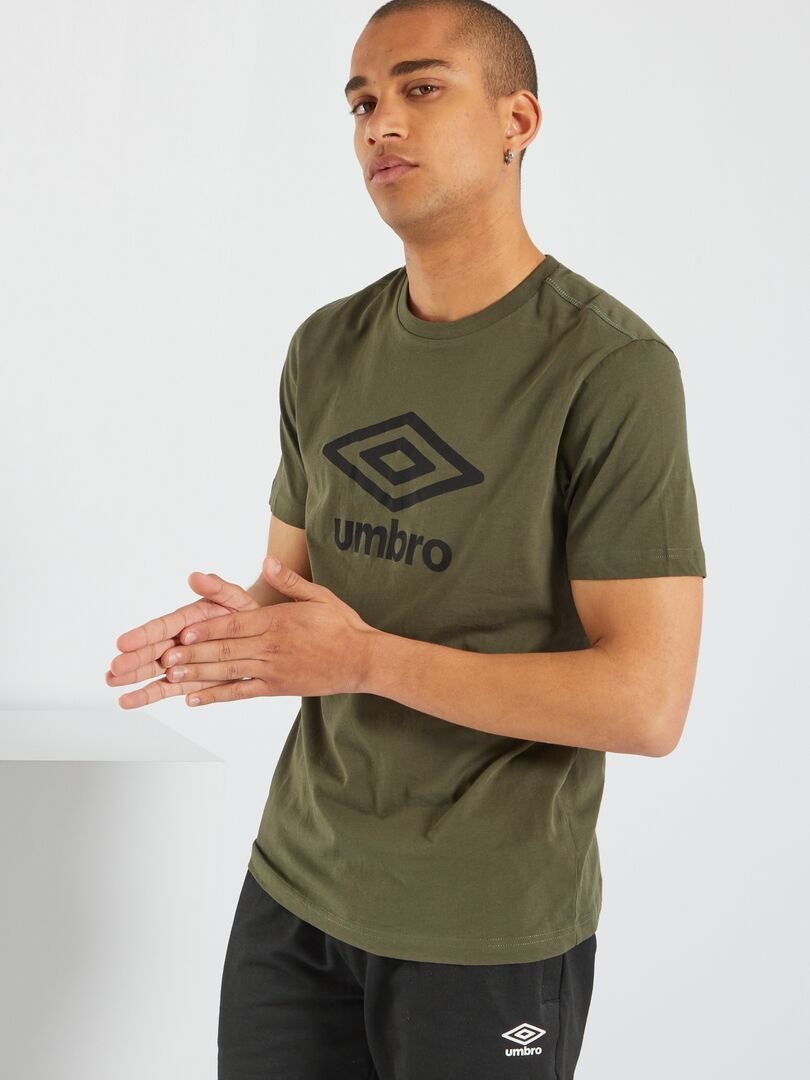 Camiseta con cuello redondo 'Umbro' KAKI - Kiabi