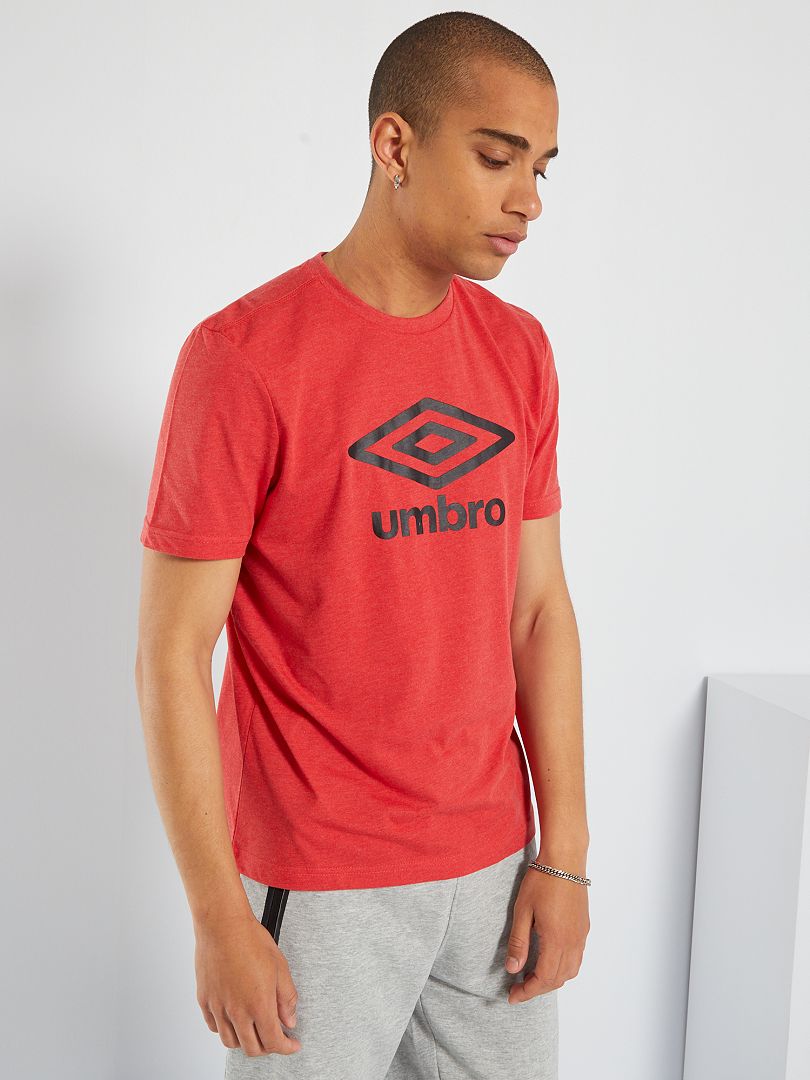 Camiseta con cuello redondo 'Umbro' ROJO - Kiabi