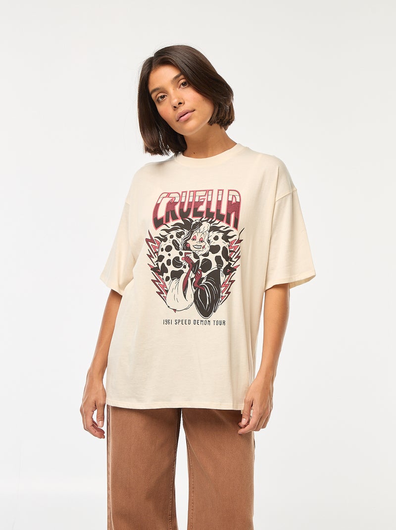 Camiseta con cuello redondo 'Villanos' 'Disney' Blanco - Kiabi