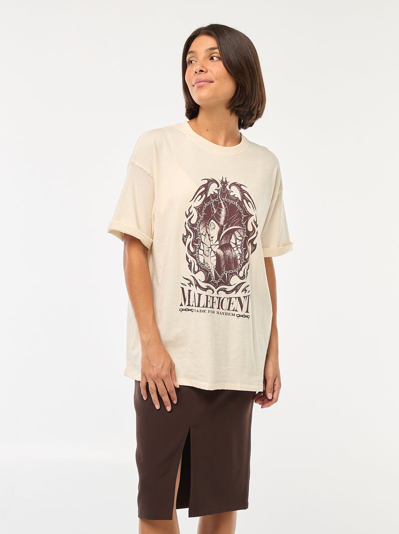 Camiseta con cuello redondo 'Villanos' 'Disney' Blanco - Kiabi
