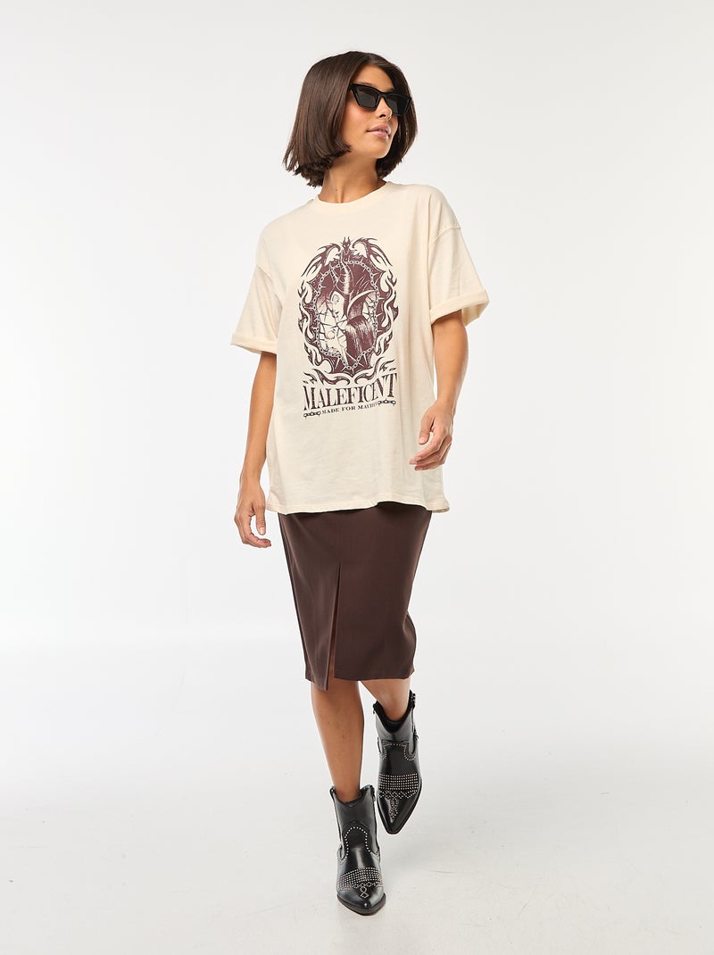 Camiseta con cuello redondo 'Villanos' 'Disney' Blanco - Kiabi