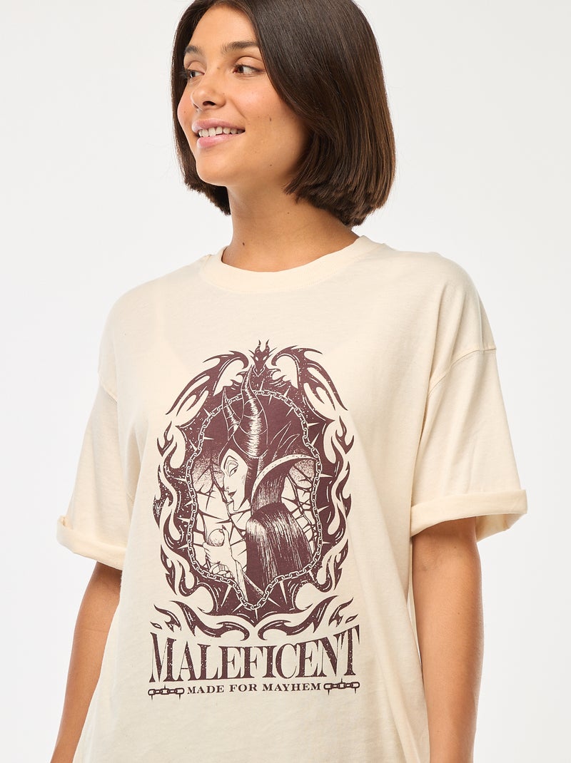 Camiseta con cuello redondo 'Villanos' 'Disney' Blanco - Kiabi