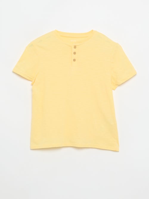 Camiseta con cuello tunecino - Kiabi Camiseta con cuello tunecino - Kiabi