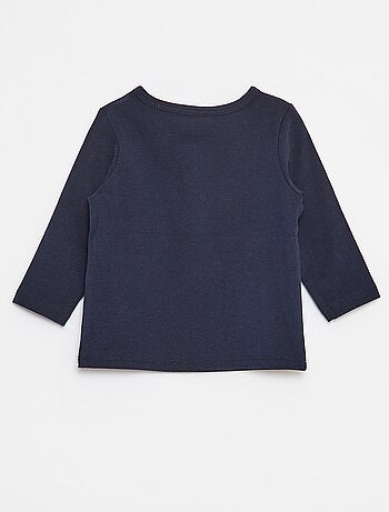 Camiseta con cuello panadero