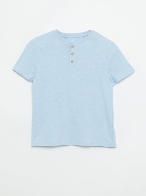 Camiseta con cuello tunecino - Kiabi Camiseta con cuello tunecino - Kiabi