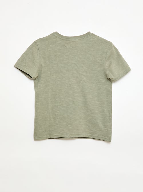 Camiseta con cuello tunecino - Kiabi