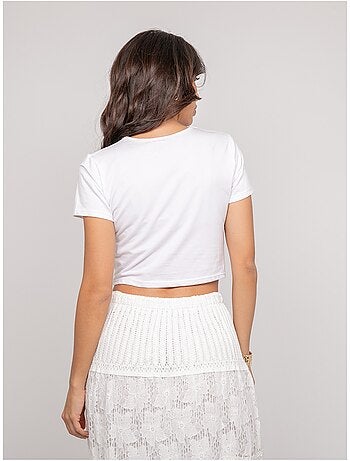 Camiseta con detalle joya FUXIANO