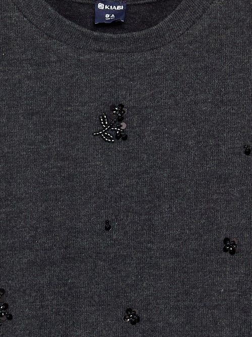 Camiseta con detalles de perlas - Kiabi Camiseta con detalles de perlas - Kiabi