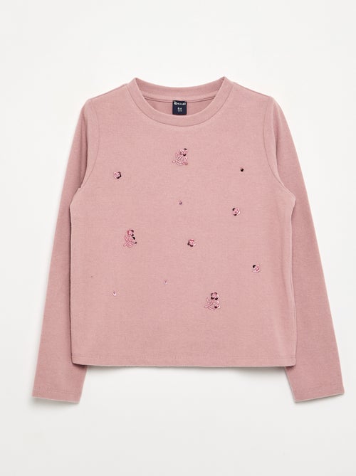 Camiseta con detalles de perlas - Kiabi Camiseta con detalles de perlas - Kiabi