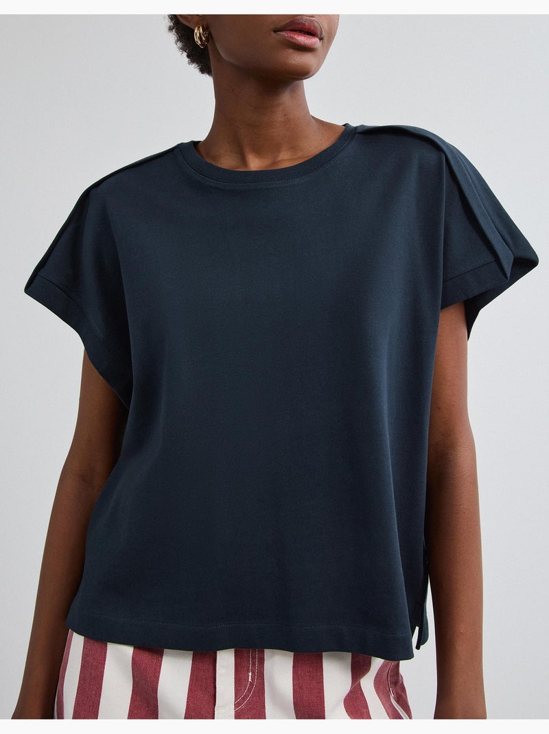 Camiseta con detalles, mo fashion Azul - Kiabi