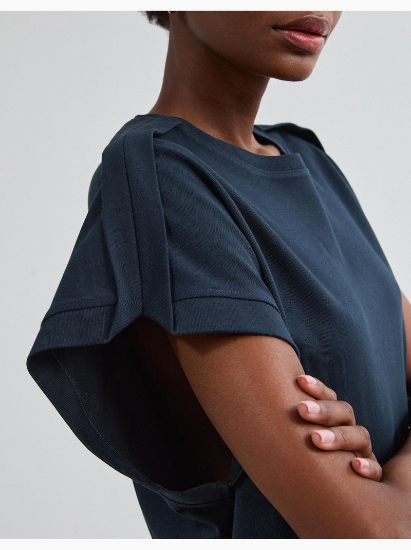 Camiseta con detalles, mo fashion Azul - Kiabi