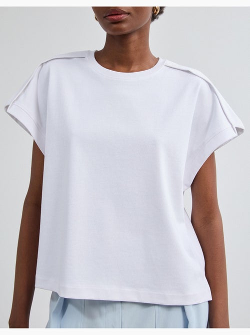 Camiseta con detalles, mo fashion - Kiabi Camiseta con detalles, mo fashion - Kiabi