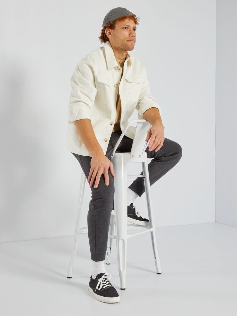 Camiseta con efecto jaspeado BEIGE - Kiabi
