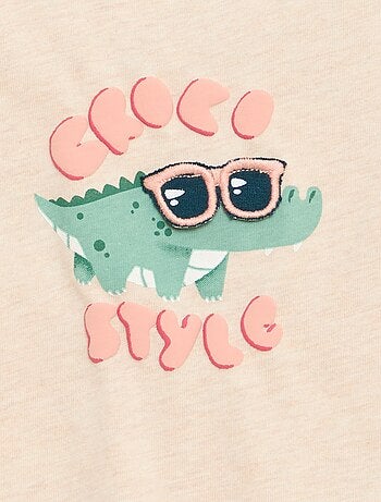 Camiseta con estampado animado