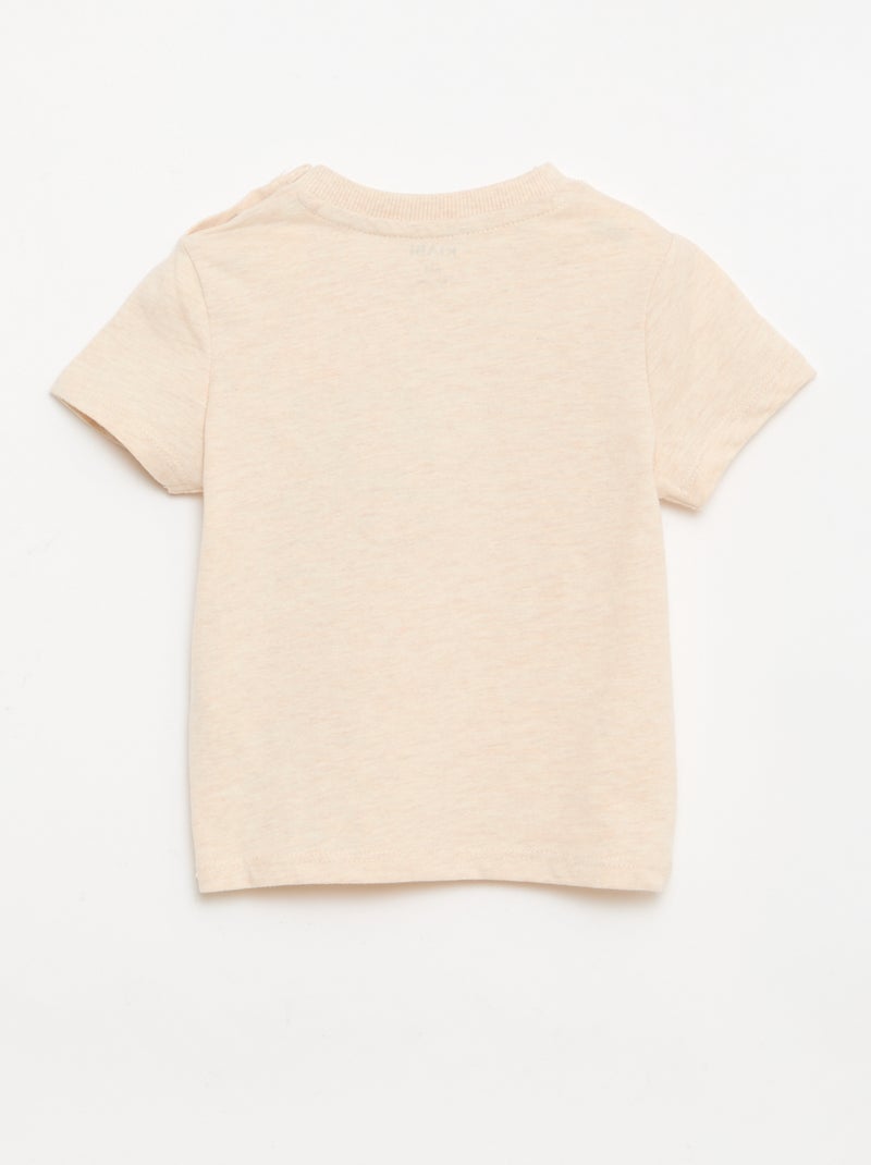 Camiseta con estampado animado Beige - Kiabi
