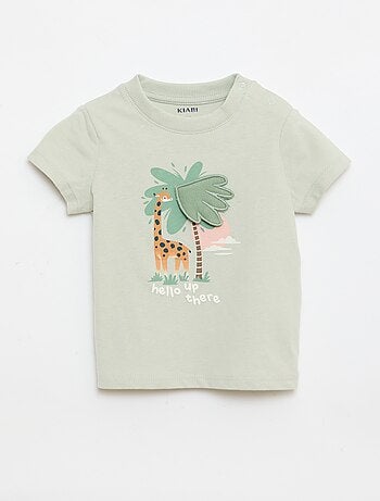 Camiseta con estampado animado