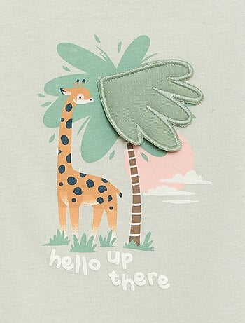 Camiseta con estampado animado