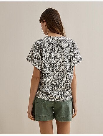 Camiseta con estampado animal, MO Fashion