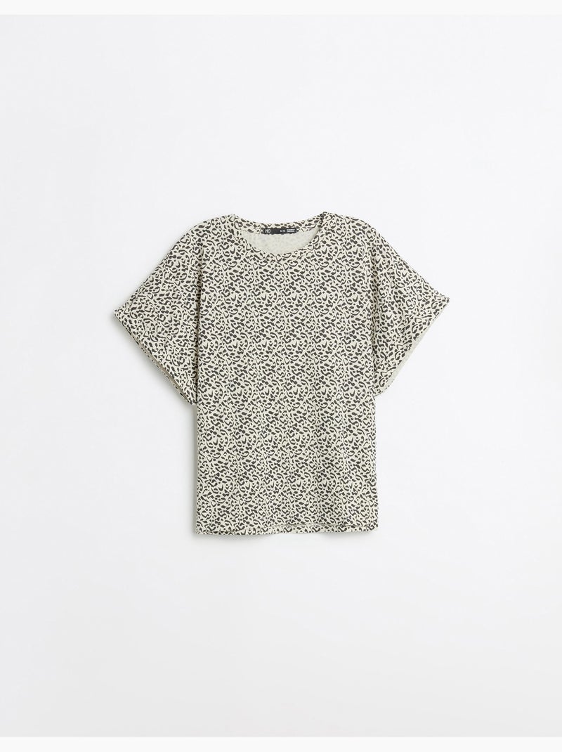 Camiseta con estampado animal, MO Fashion Negro - Kiabi