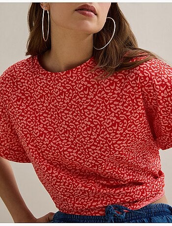 Camiseta con estampado animal, MO Fashion