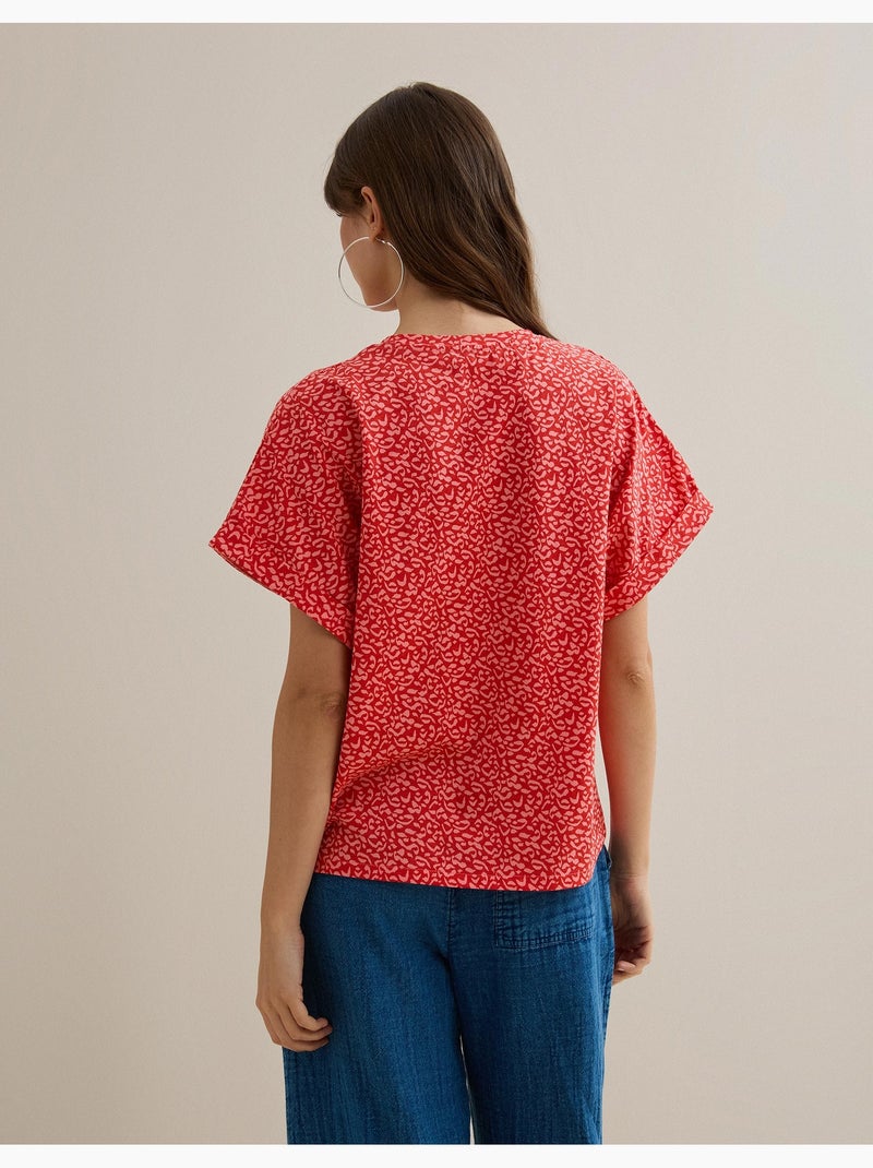 Camiseta con estampado animal, MO Fashion Rojo - Kiabi