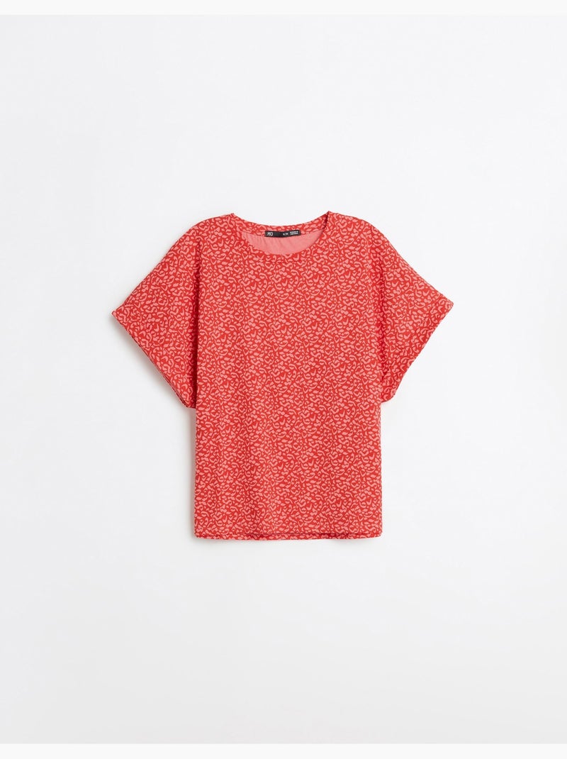 Camiseta con estampado animal, MO Fashion Rojo - Kiabi