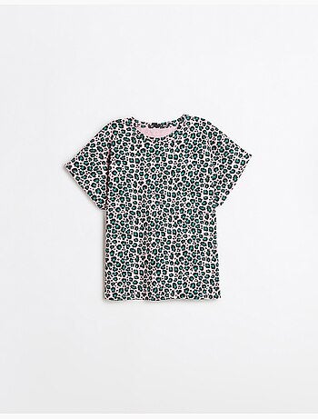 Camiseta con estampado animal, MO Fashion