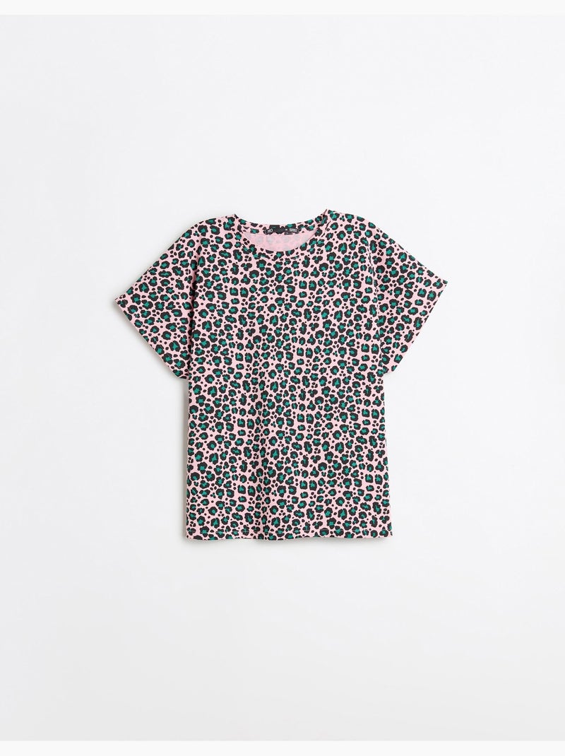 Camiseta con estampado animal, MO Fashion Rosa - Kiabi