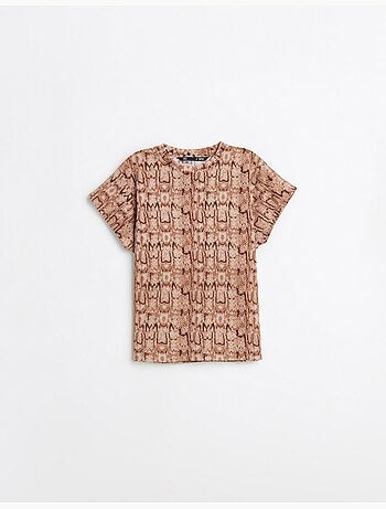 Camiseta con estampado animal, MO Fashion
