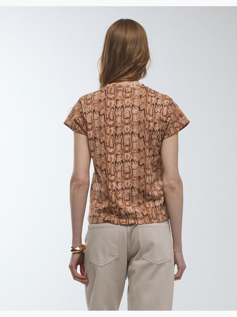 Camiseta con estampado animal, MO Fashion Violeta - Kiabi