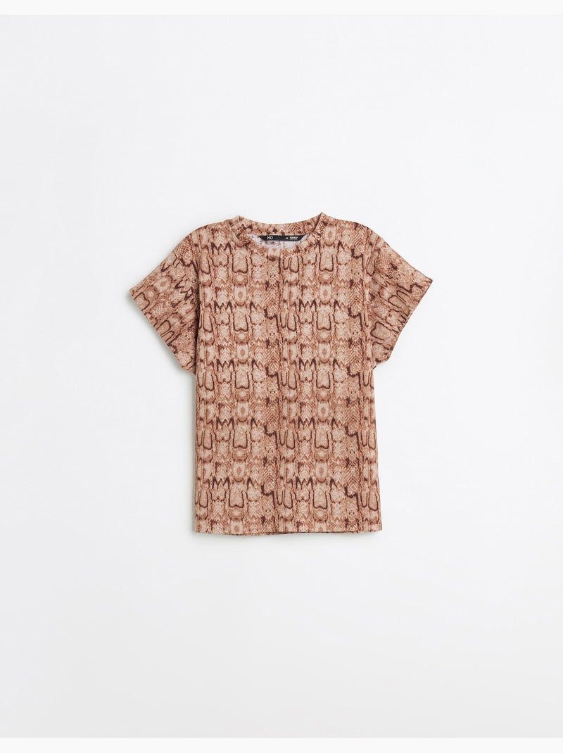 Camiseta con estampado animal, MO Fashion Violeta - Kiabi