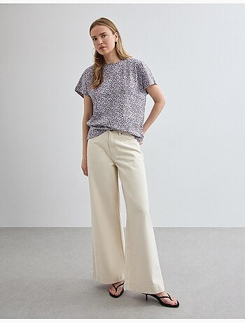 Camiseta con estampado animal, MO Fashion