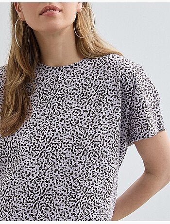 Camiseta con estampado animal, MO Fashion
