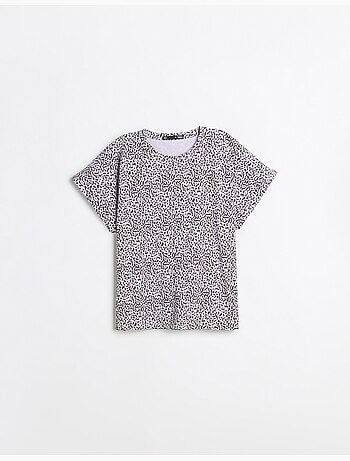 Camiseta con estampado animal, MO Fashion