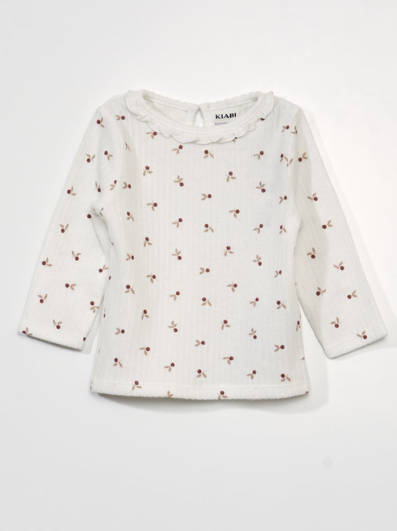 Camiseta con estampado BLANCO - Kiabi