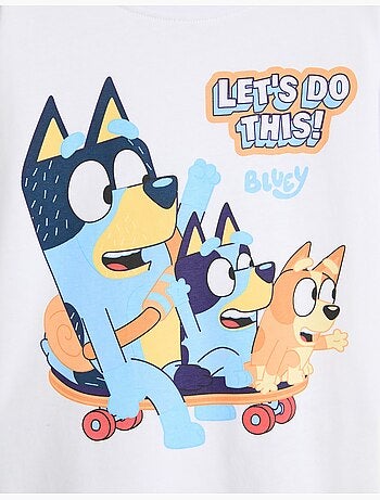 Camiseta con estampado 'bluey', mo fashion