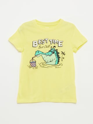 Camiseta con estampado de fantasía