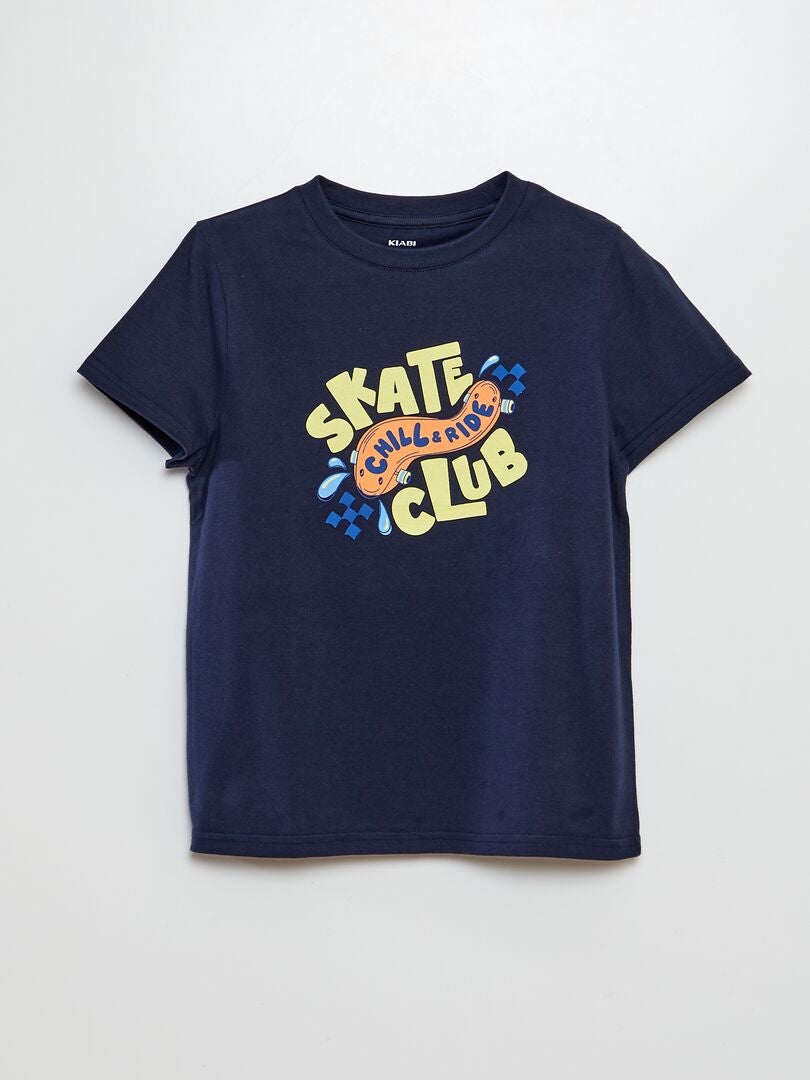 Camiseta con estampado de fantasía AZUL - Kiabi