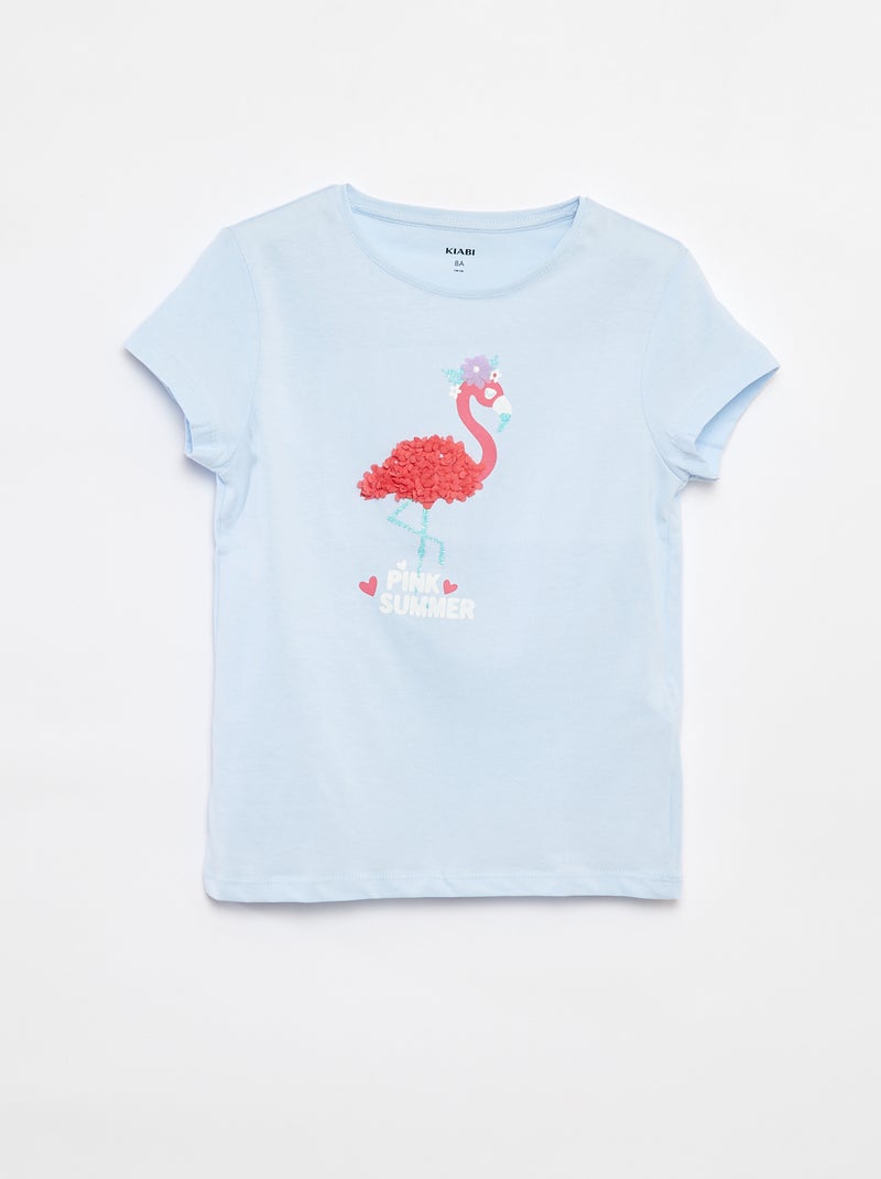 Camiseta con estampado de fantasía AZUL - Kiabi