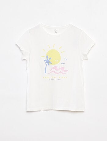 Camiseta con estampado de fantasía