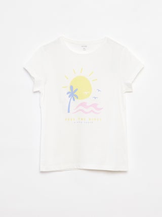 Camiseta con estampado de fantasía