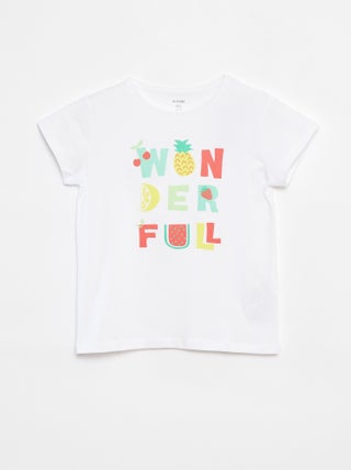 Camiseta con estampado de fantasía