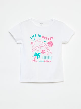 Camiseta con estampado de fantasía