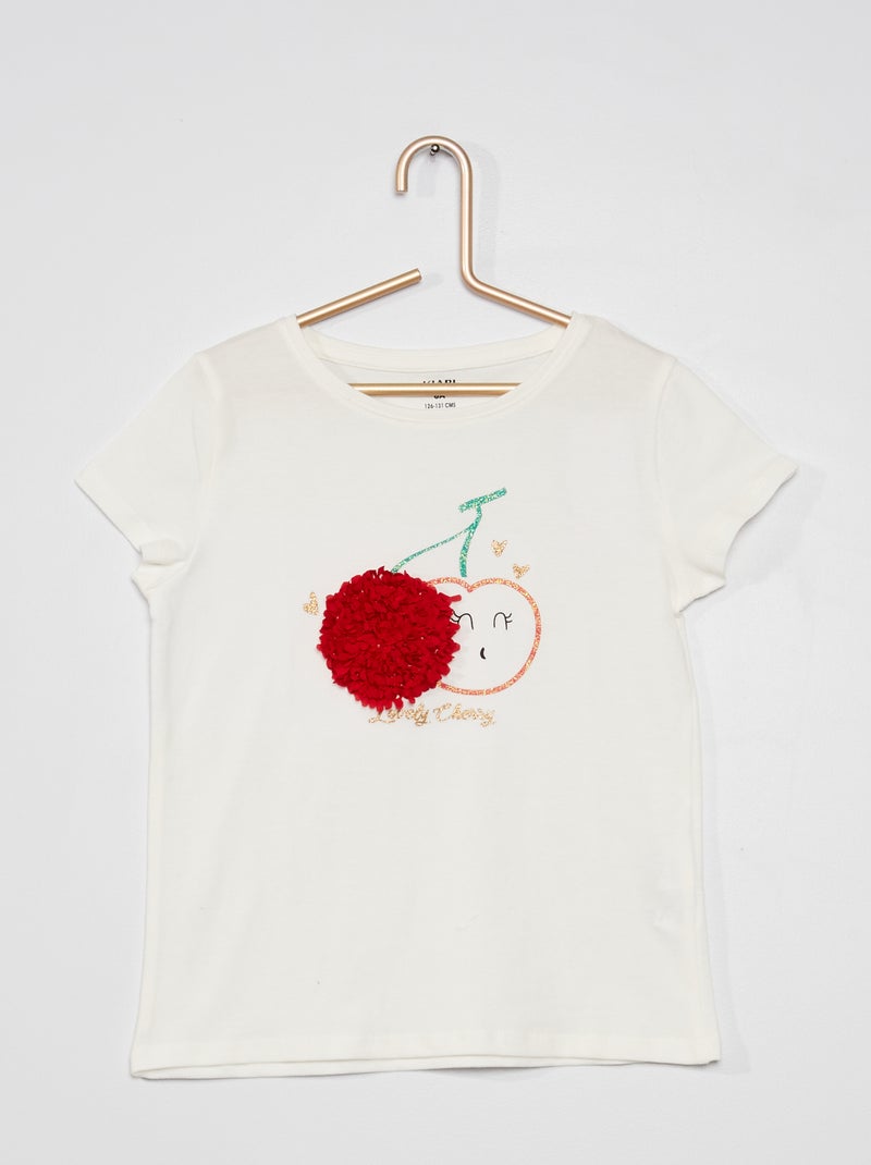 Camiseta con estampado de fantasía BLANCO - Kiabi