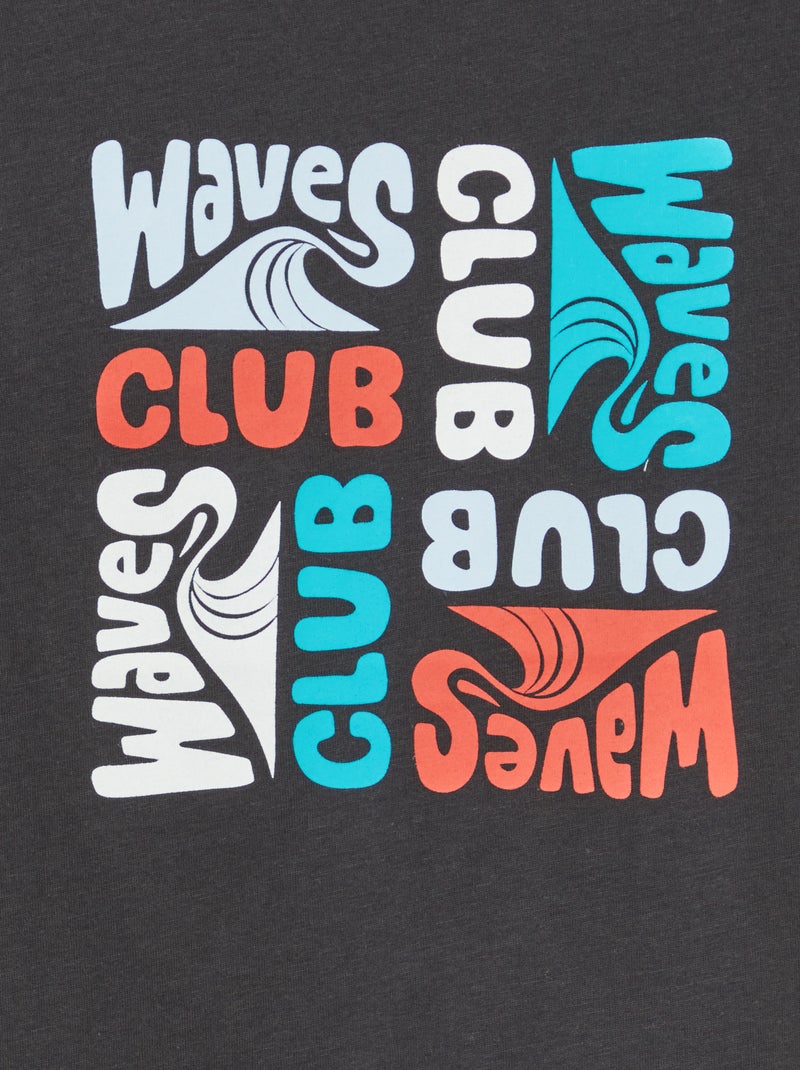 Camiseta con estampado de fantasía GRIS - Kiabi