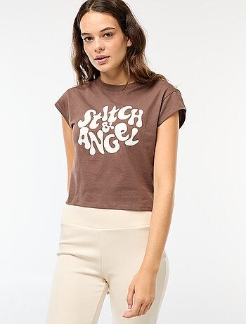Camiseta con estampado de fantasía